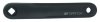 MATRIX Kurbelarmsatz Alu Shimano E5000/6000 schwarz | Kurbellänge: 170 mm | Für Shimano E5000/6000