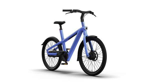 VanMoof S6 open, electric blue