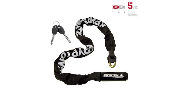 KRYPTONITE Kettenschloss Keeper 785 Integrated Chain 7 mm schwarz 85 cm