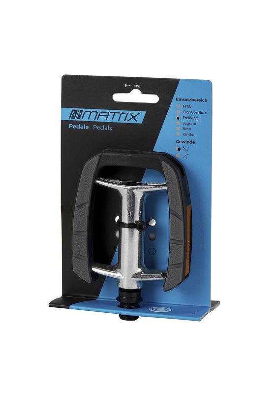 MATRIX Trekking Pedal PE39 schwarz / silber  EVP
