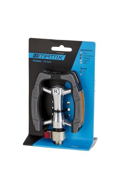 MATRIX Trekking Pedal Quick Release PQ 20 Anti Slip schwarz/silber  EVP Produktbild 1
