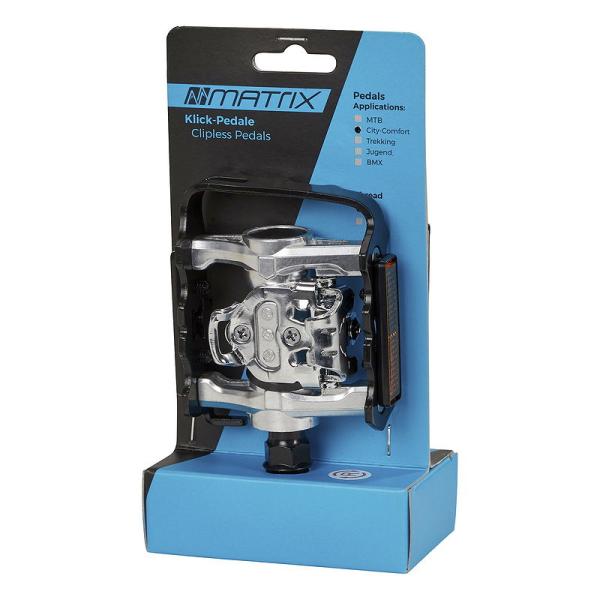 MATRIX Clickpedal Multi schwarz / silber  EVP