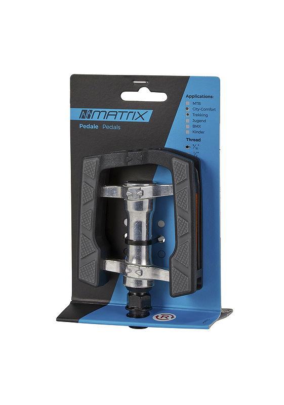 MATRIX Trekking-/Comfort-/City Pedal PE67 schwarz / silber  EVP