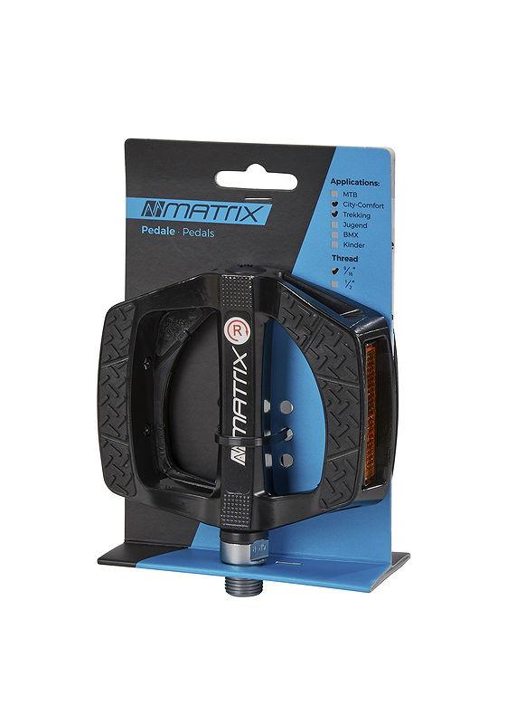 MATRIX Trekking-/Comfort-/City Pedal PE79 schwarz  EVP