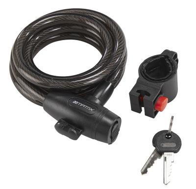 MATRIX Spiralkabelschloss SPS 1800 12 mm schwarz 180 cm EVP Produktbild 1
