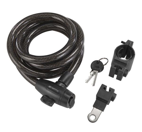 MATRIX Spiralkabelschloss SPS 1820 15 mm schwarz 180 cm EVP