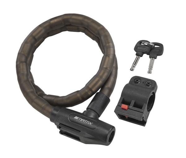 MATRIX Panzerkabelschloss PAS 1000 18 mm rauch-schwarz 100 cm EVP