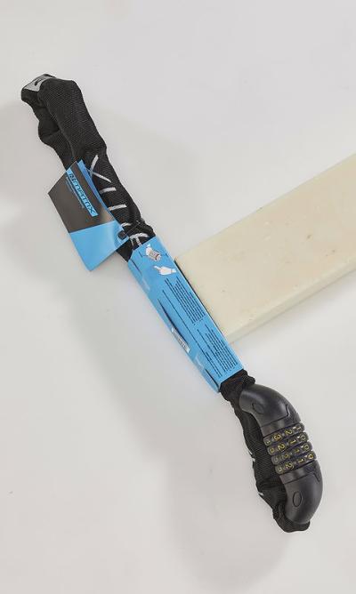 MATRIX Zahlen-Kettenschloss KEZ 901 6 mm schwarz 90 cm Produktbild 1