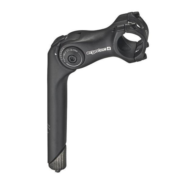 ergotec Vorbau Octopus 2 110 mm schwarz sand. 25,4 mm 25,4 mm 0- +60&deg;