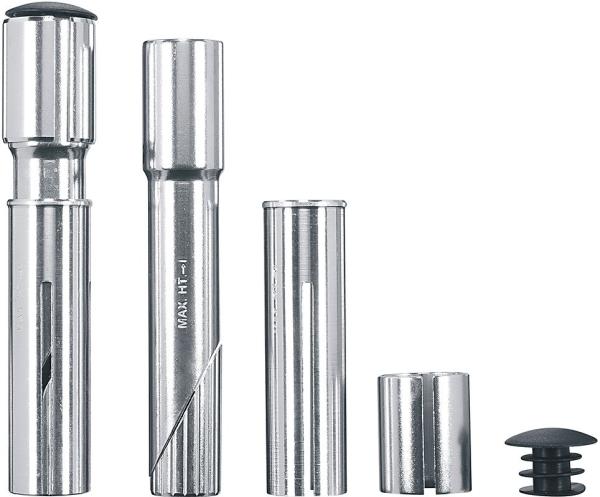 ergotec Adapter-Set Ahead-Vorbau silber