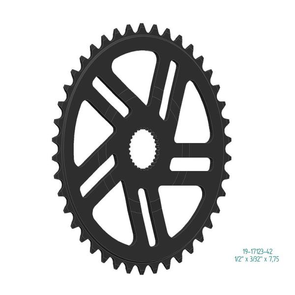 Esjot Kettenblatt f&uuml;r Bosch Gen 4 1/2" x 3/32"+1/2"x11/128" 38 Z&auml;hne