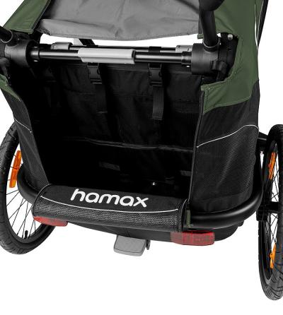 HAMAX Kinderanh&auml;nger Outback One 2 Sitzer gr&uuml;n Produktbild 2