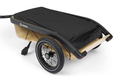 HAMAX Transportanh&auml;nger Venture Cargo mit Sperrholzplatte schwarz-braun Produktbild 2