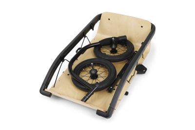 HAMAX Transportanh&auml;nger Venture Cargo mit Sperrholzplatte schwarz-braun Produktbild 4