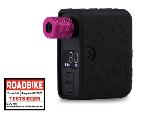 Muc-Off Minipumpe AirMach Electric - Pro schwarz