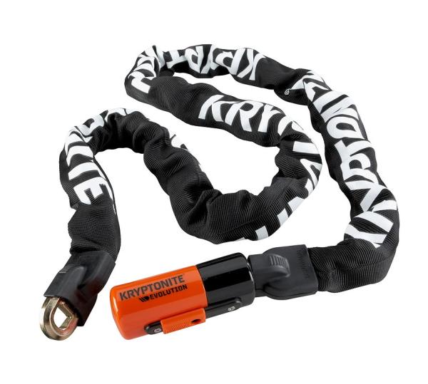 KRYPTONITE Kettenschloss Evolution 1016 I.C. 10 mm schwarz/orange 160 cm