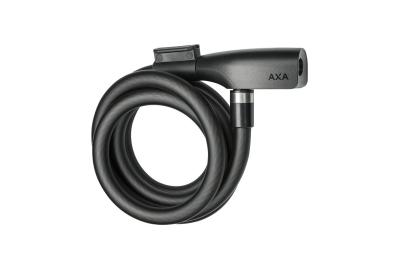 AXA Spiralkabelschloss Resolute  12 mm mattschwarz 180 cm Produktbild 1