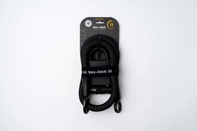 tex-lock B&uuml;gelschloss eyelet U/X Set 13,5 mm onyx black  120 cm Produktbild 1