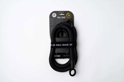 tex-lock B&uuml;gelschloss eyelet U/X Set 13,5 mm onyx black  160 cm Produktbild 1