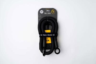 tex-lock B&uuml;gelschloss eyelet D-Lock Set 16,5 mm onyx black  120 cm Produktbild 1