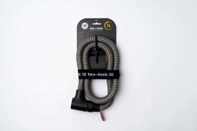 tex-lock Zylinderseilschloss Orbit electric grey 120 cm Produktbild 1