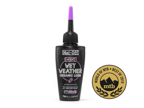Muc-Off Kettenschutz E-Bike Wet Lube 50 ml Tropfflasche