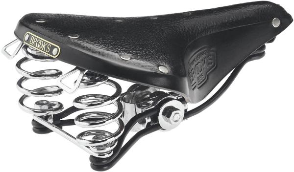 Brooks Leder Sattel B66 schwarz  L260 x B205 x H101 mm Herren B281HSA07202