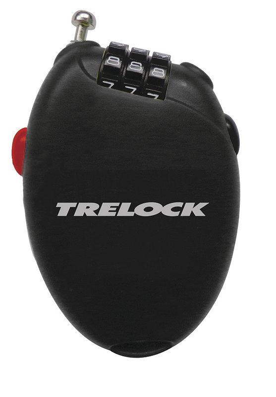 TRELOCK Zahlen-Kabelschloss RK 75 Pocket 1,6 mm schwarz 75 cm