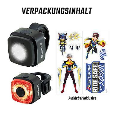 SIGMA LED Akkuleuchten Set AURA Micro Set schwarz