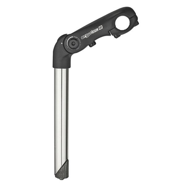 ergotec Vorbau Kobra Vario Niro 110 mm schwarz-silber 25,4 mm 25,4 mm -10- +50&deg;