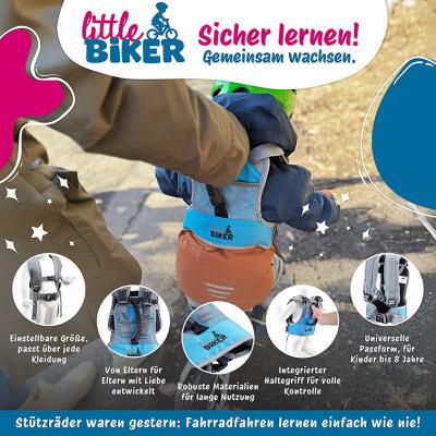 little Biker Fahrradlernweste Blue Produktbild 2