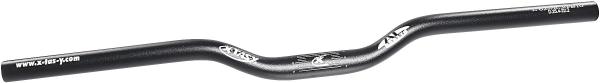 ergotec MTB/ATB Lenker Riser Bar 30 660 mm schwarz sand. 12&deg;/5&deg; 30 mm 25,4 mm