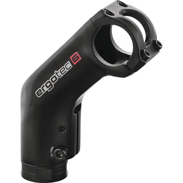 ergotec Ahead-Vorbau High Barracuda i-Einstellring 110 mm schwarz sand. 31,8 mm 1 1/8" 45&deg;