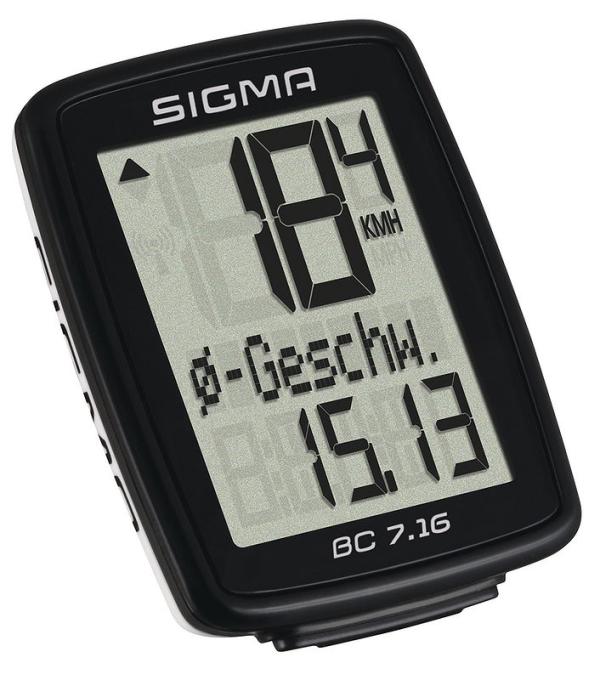 SIGMA Fahrradcomputer BC 7.16 schwarz 07160