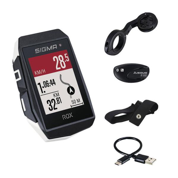 SIGMA GPS Radcomputer ROX 11.1 EVO HR Set wei&szlig; 01033