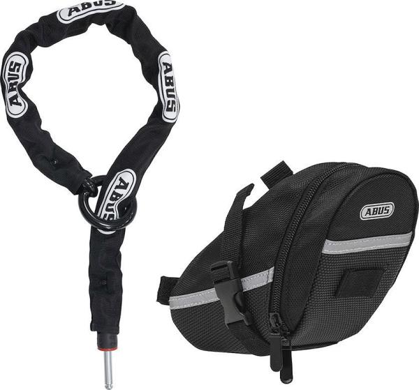 ABUS Anschlie&szlig;kette Adaptor Chain ACH 2.0 8KS/85BK + ST5950 inkl. Tasche 8 mm schwarz 85 cm