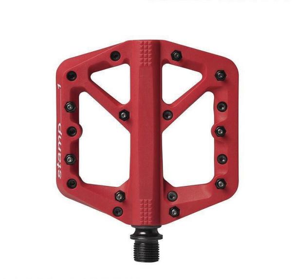 crankbrothers Plattformpedal Stamp 1 Small Gr&ouml;&szlig;e S 37-43 rot  SB-Verpackung