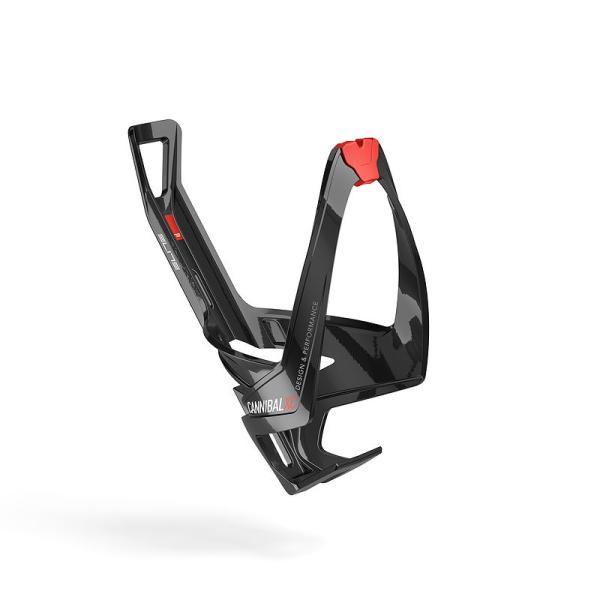 Elite Flaschenhalter Cannibal XC schwarz glossy, Graphik rot