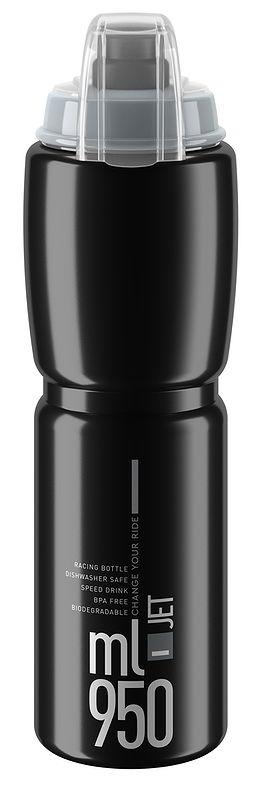 Elite Trinkflasche JET Plus schwarz, graue Graphik 0,95 L