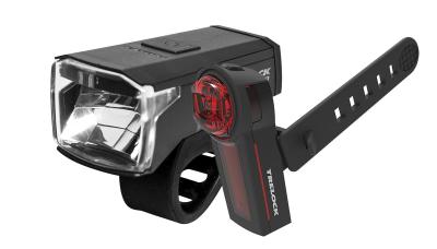 TRELOCK LED Akkuleuchten Set 80 Lux LS 480+LS 740 schwarz Produktbild 2