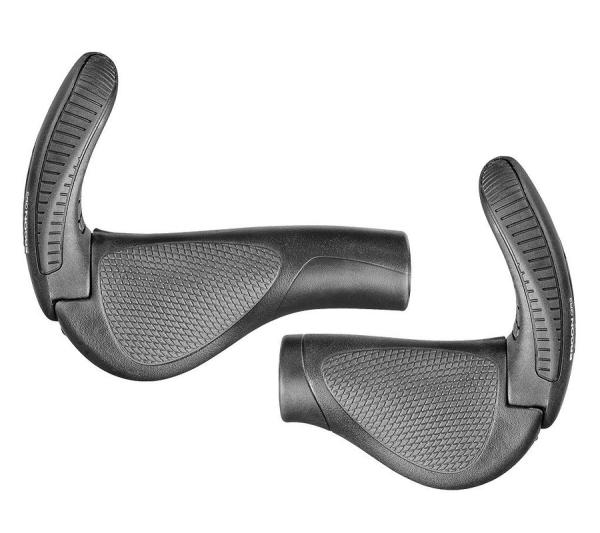 Ergon Lenkergriff GP3-S mit Bar Ends schwarz/grau lang/kurz (Nexus/Rohloff)