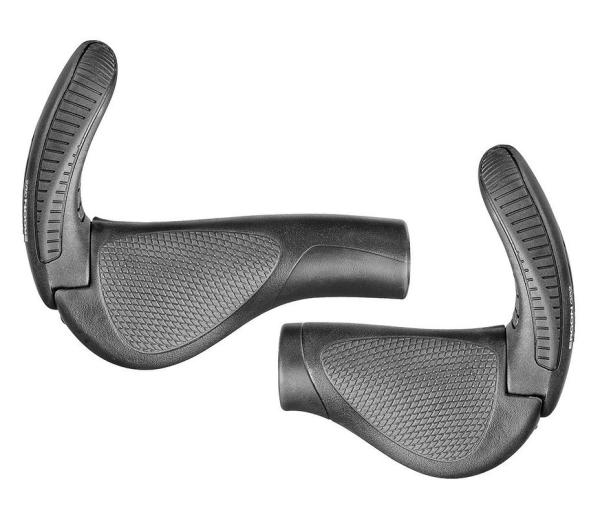 Ergon Lenkergriff GP3-L mit Bar Ends schwarz/grau lang/kurz (Nexus/Rohloff)