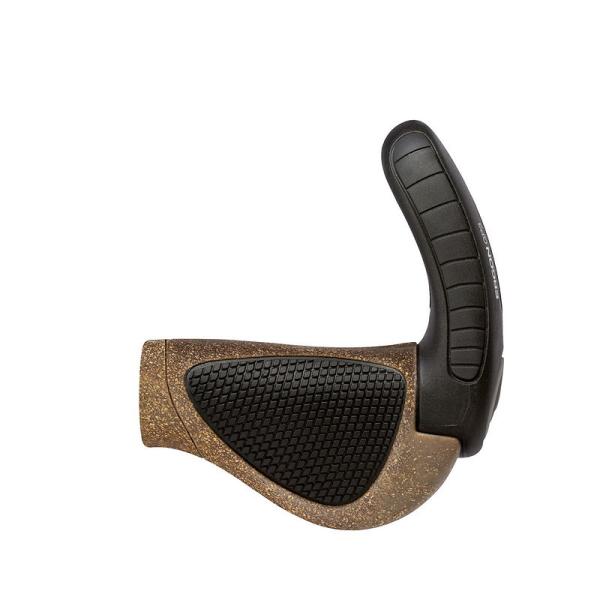 Ergon Lenkergriff GP3-L Bio Kork mit Bar Ends kork/schwarz lang/kurz (Nexus/Rohloff)