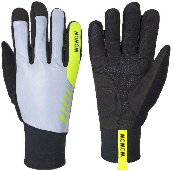 WOWOW Reflex Winterhandschuh Night Stroke reflex, schwarz, gelb M