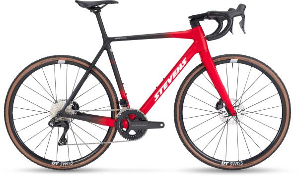 Stevens Super Prestige Di2 - Red Black - 56 cm