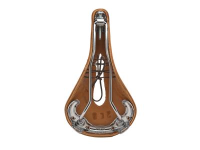 Brooks Saddle B17 Narrow Carved, Leather, Honey  unis honey Produktbild 3