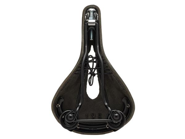 Brooks Saddle Flyer Carved, Leather, Black  unis black