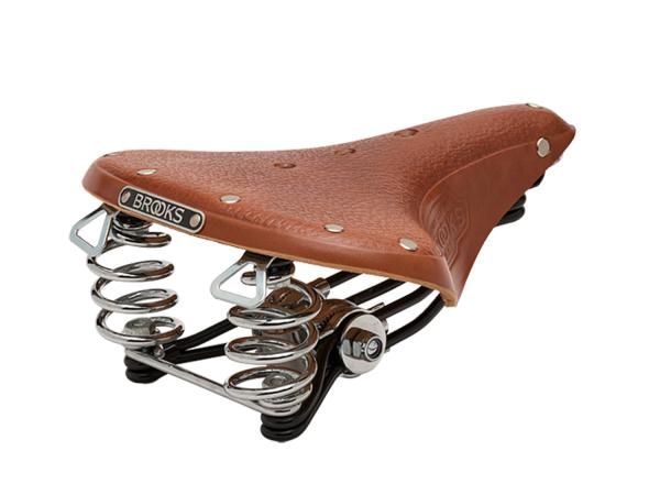 Brooks Saddle B66 Short, Leather, Honey  unis honey