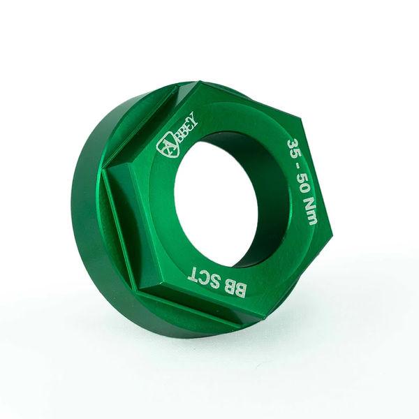 Werkzeug f&uuml;r Shimano Kettenblatt-Verschlussring, Abbey Bike Tools, Gr&uuml;n