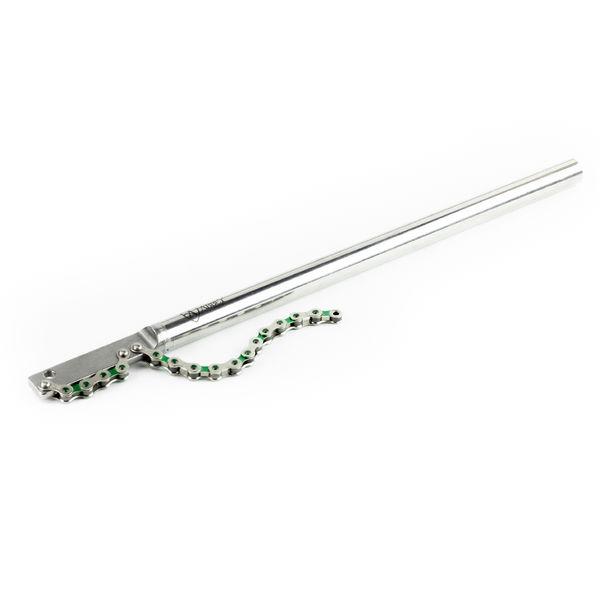 Kettenpeitsche Whip-It Track, Abbey Bike Tools, Silber, gr&uuml;n